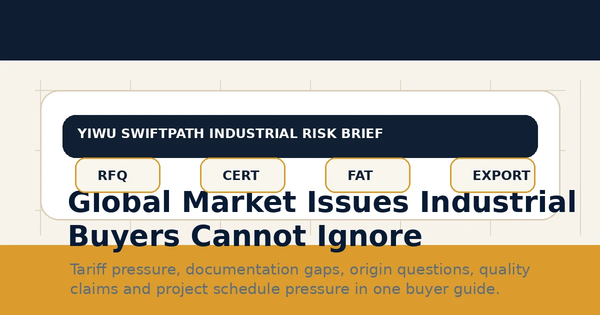 Global Market Issues Industrial Buyers Cannot Ignore thumbnail for industrial buyer risk guide